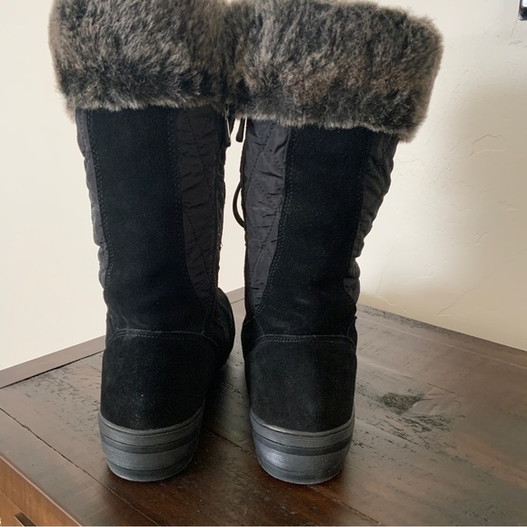 Lands’ End Insulated Winter Snow Boots Black Size 9 - Picture 4 of 13